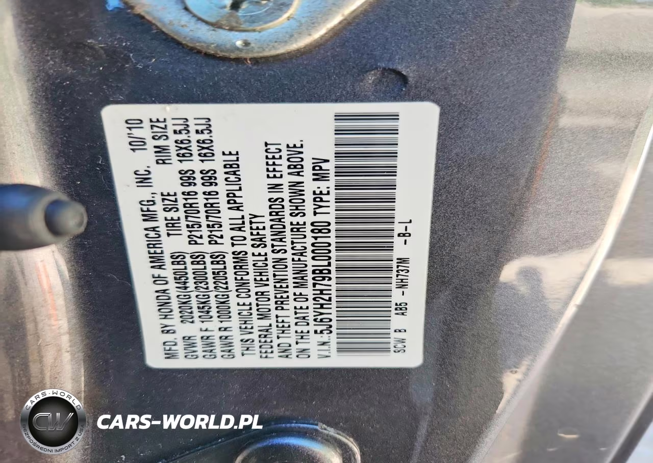 2011 Honda Element Ex VIN:5J6YH2H79BL000180 - 13