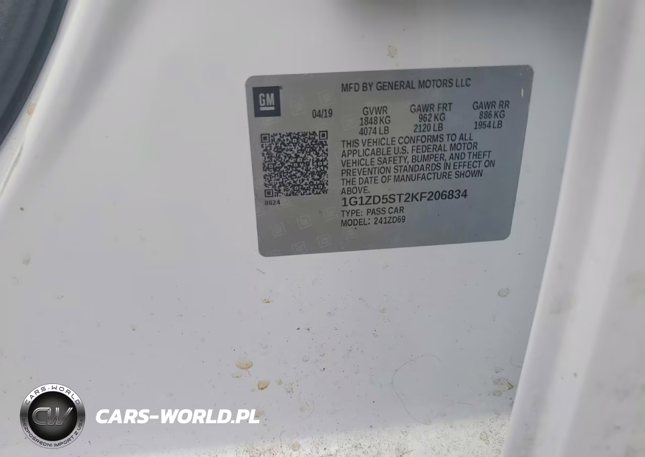 2019 Chevrolet Malibu Lt VIN:1G1ZD5ST2KF206834 - 13