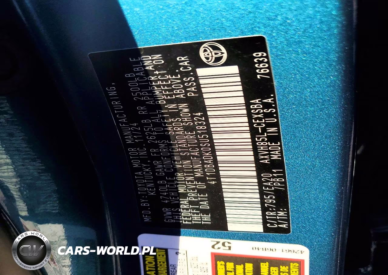 2025 Toyota Camry Se VIN:4T1DBADK0SU518324 - 12