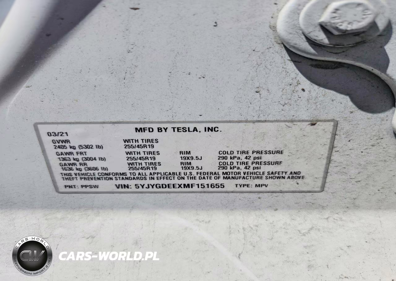 2021 Tesla Model Y VIN:5YJYGDEEXMF151655 - 12