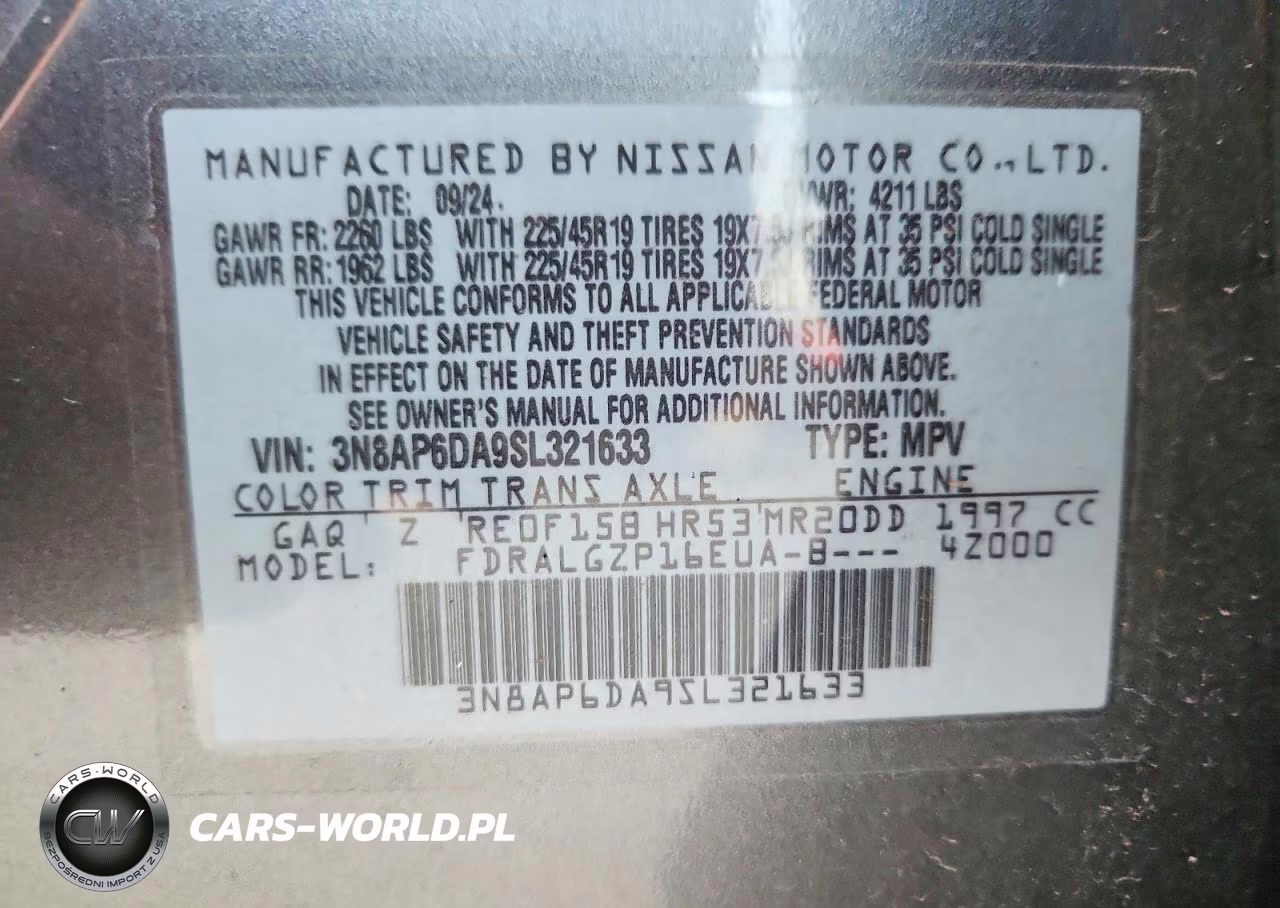 2025 Nissan Kicks Sr VIN:3N8AP6DA9SL321633 - 13