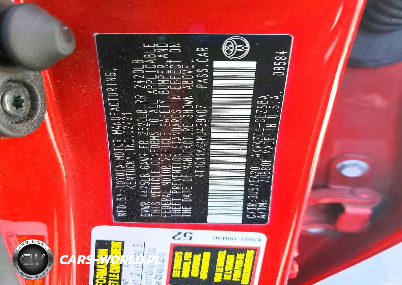 2021 Toyota Camry Se VIN:4T1G11AK4MU439407 - 12
