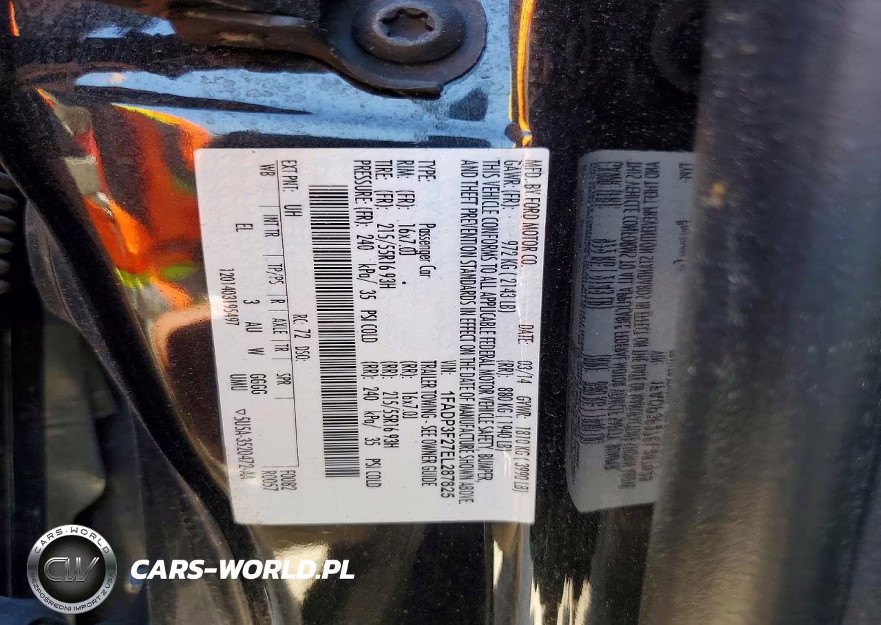 2014 Ford Focus Se VIN:1FADP3F27EL287825 - 12