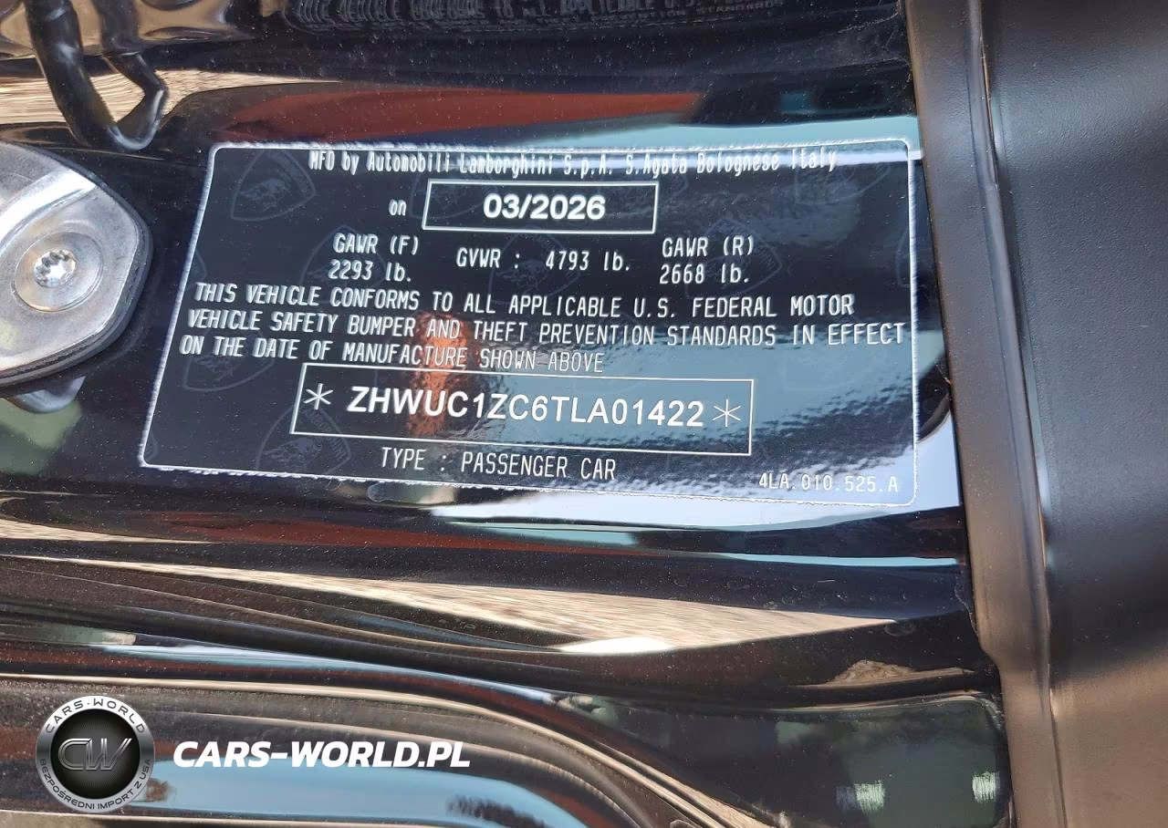 2026 Lamborghini Temerario VIN:ZHWUC1ZC6TLA01422 - 13
