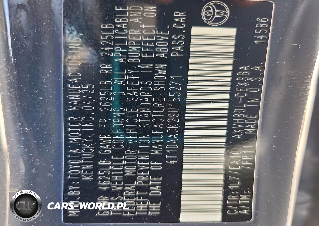 2025 Toyota Camry Se VIN:4T1DAACK2SU155271 - 13