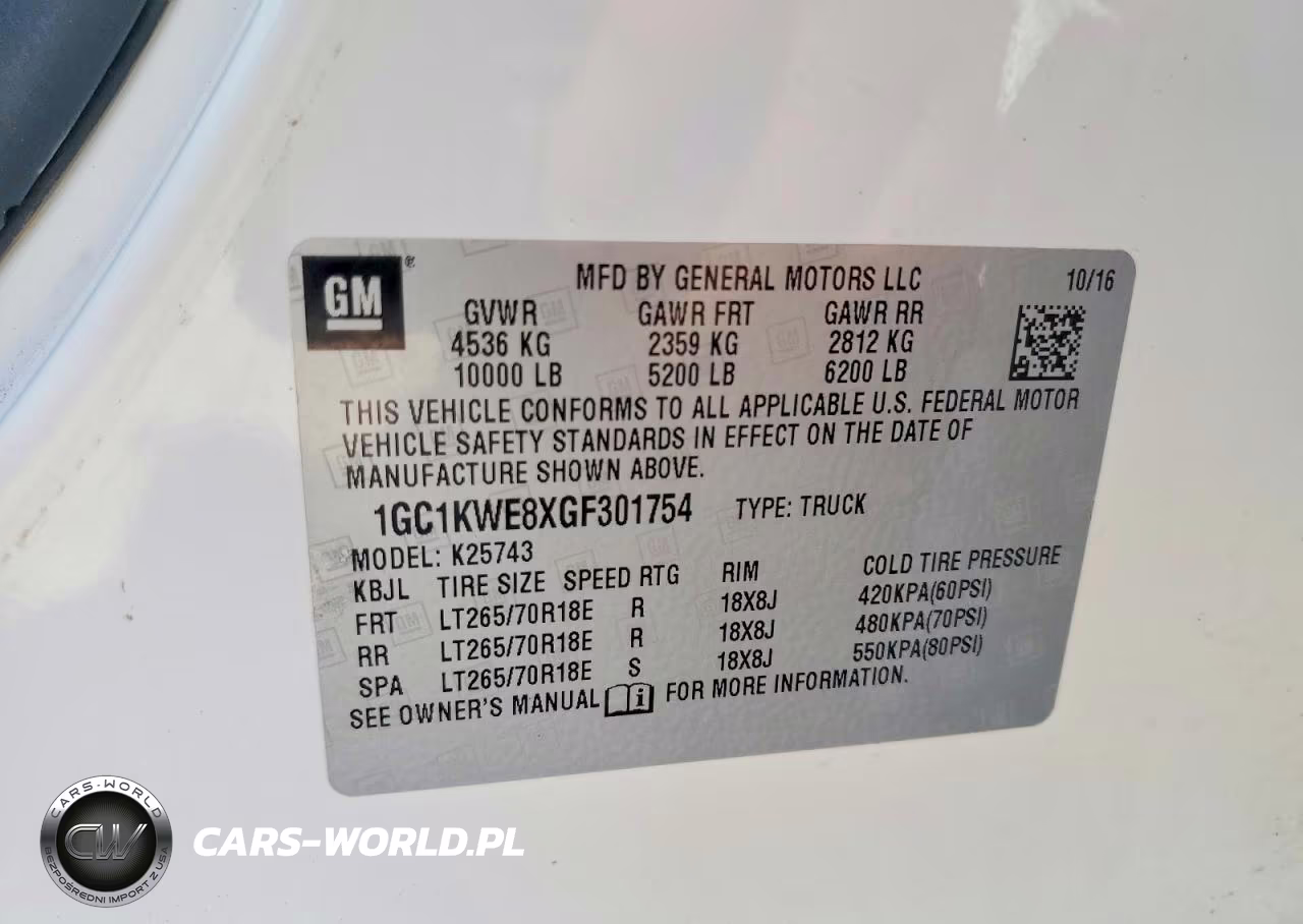 2016 Chevrolet Silverado K2500 Heavy Duty Ltz VIN:1GC1KWE8XGF301754 - 12