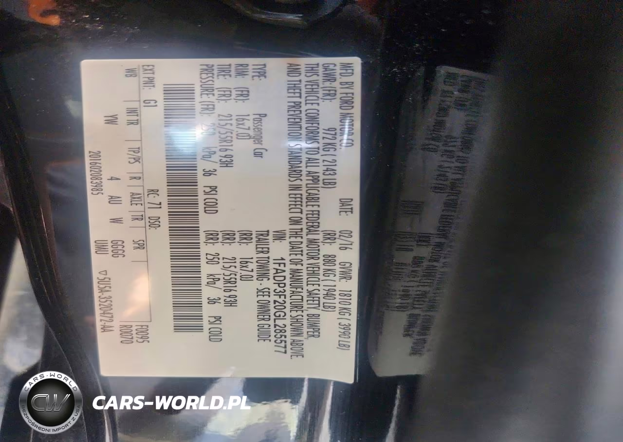 2016 Ford Focus Se VIN:1FADP3F20GL285577 - 12