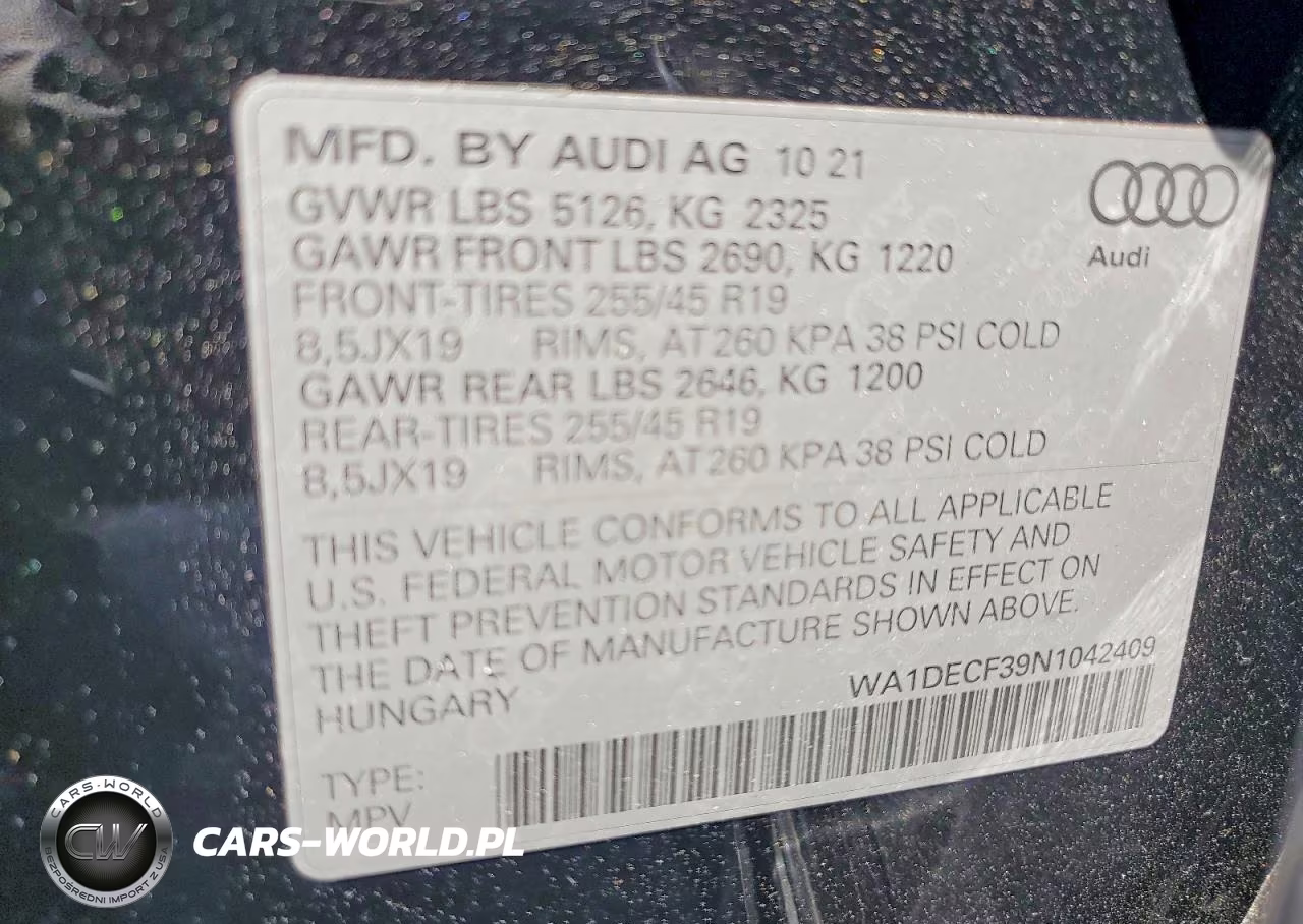 2022 Audi Q3 Premium S Line 45 VIN:WA1DECF39N1042409 - 13