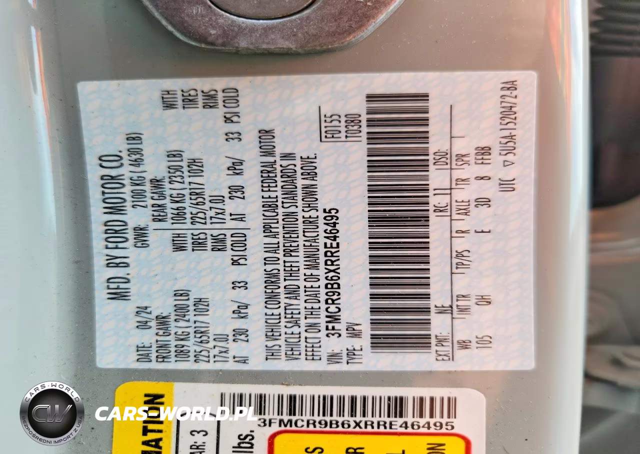 2024 Ford Bronco Sport Big Bend VIN:3FMCR9B6XRRE46495 - 13