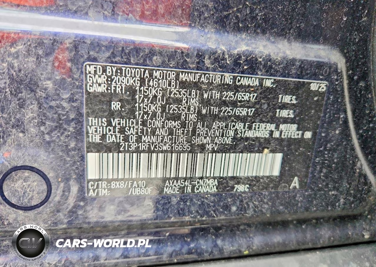 2025 Toyota Rav4 Xle VIN:2T3P1RFV3SW616695 - 13