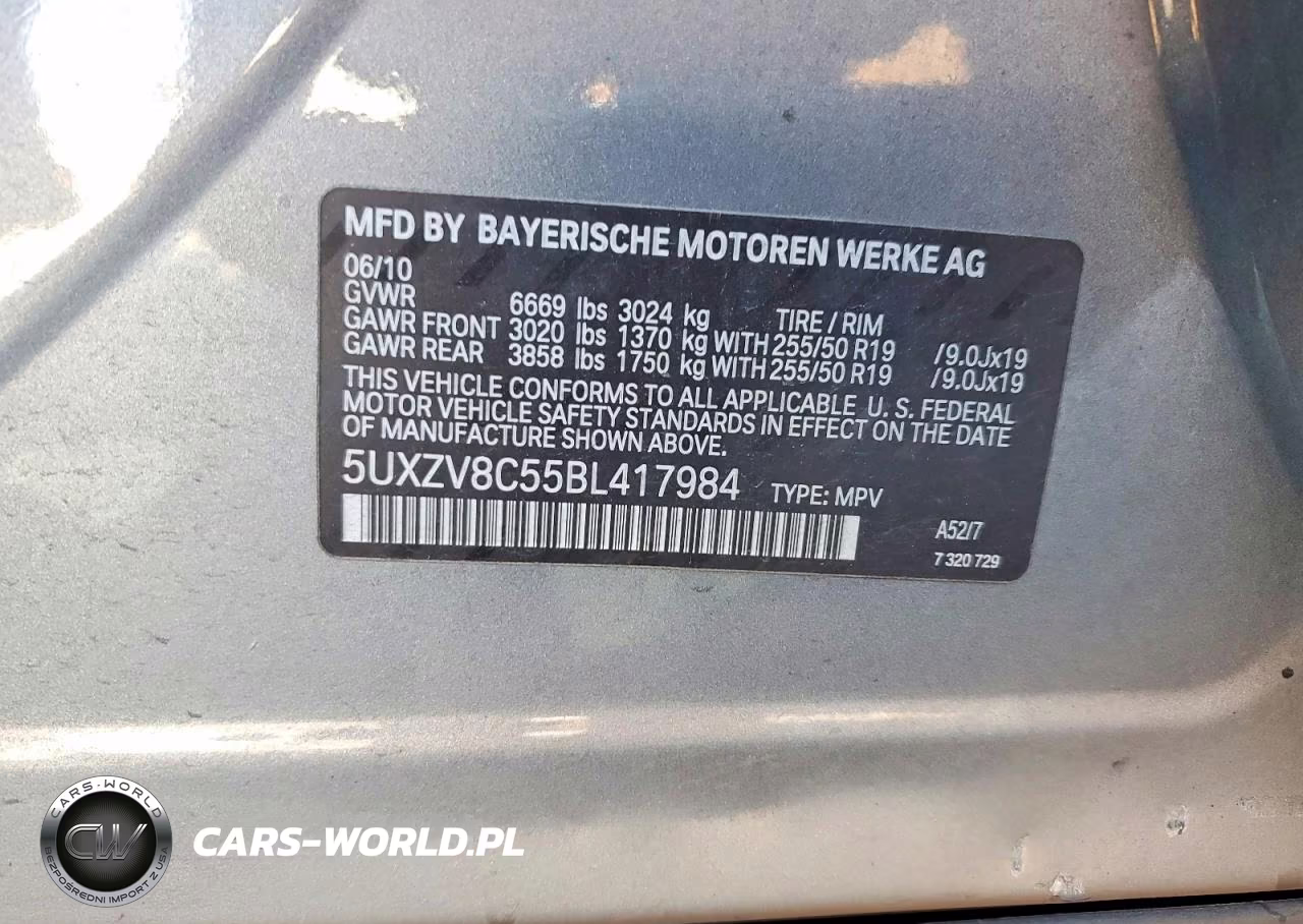 2011 BMW X5 xDrive50I VIN:5UXZV8C55BL417984 - 13