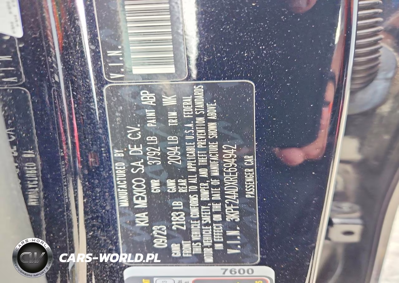 2024 Kia Forte Lx VIN:3KPF24ADXRE694942 - 13