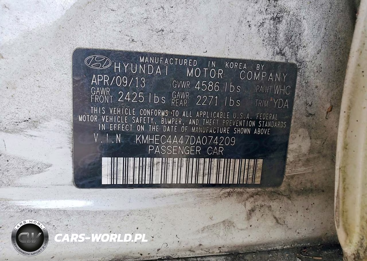 2013 Hyundai Sonata Hybrid VIN:KMHEC4A47DA074209 - 12