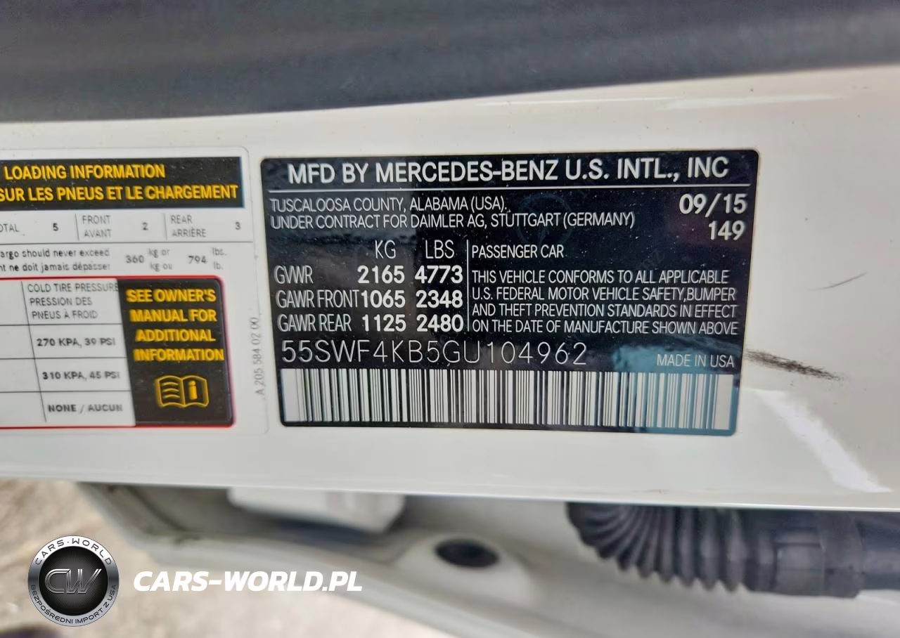 2016 Mercedes-Benz C 300 4Matic VIN:55SWF4KB5GU104962 - 12
