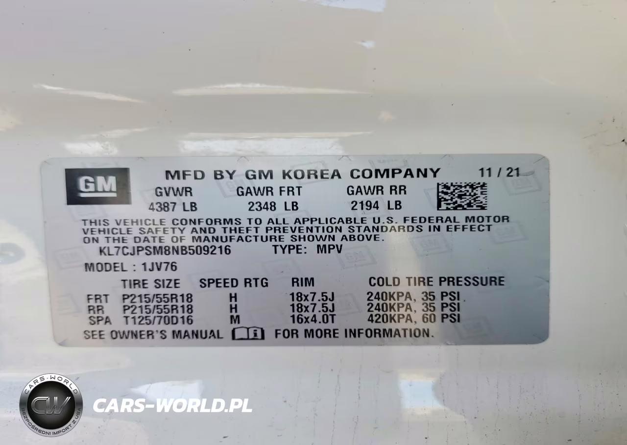 2022 Chevrolet Trax 1Lt VIN:KL7CJPSM8NB509216 - 14