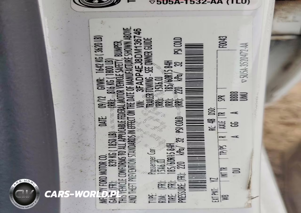 2013 Ford Fiesta Se VIN:3FADP4EJ8DM136746 - 13