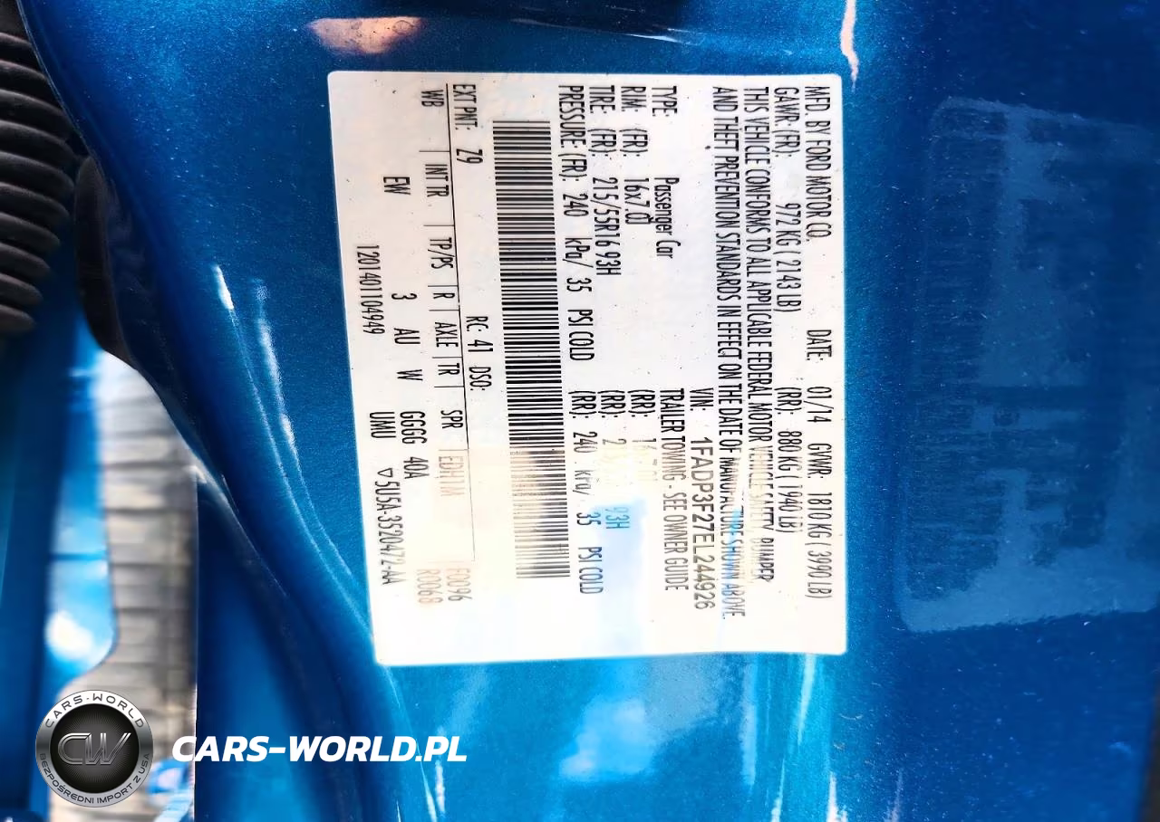 2014 Ford Focus Se VIN:1FADP3F27EL244926 - 13