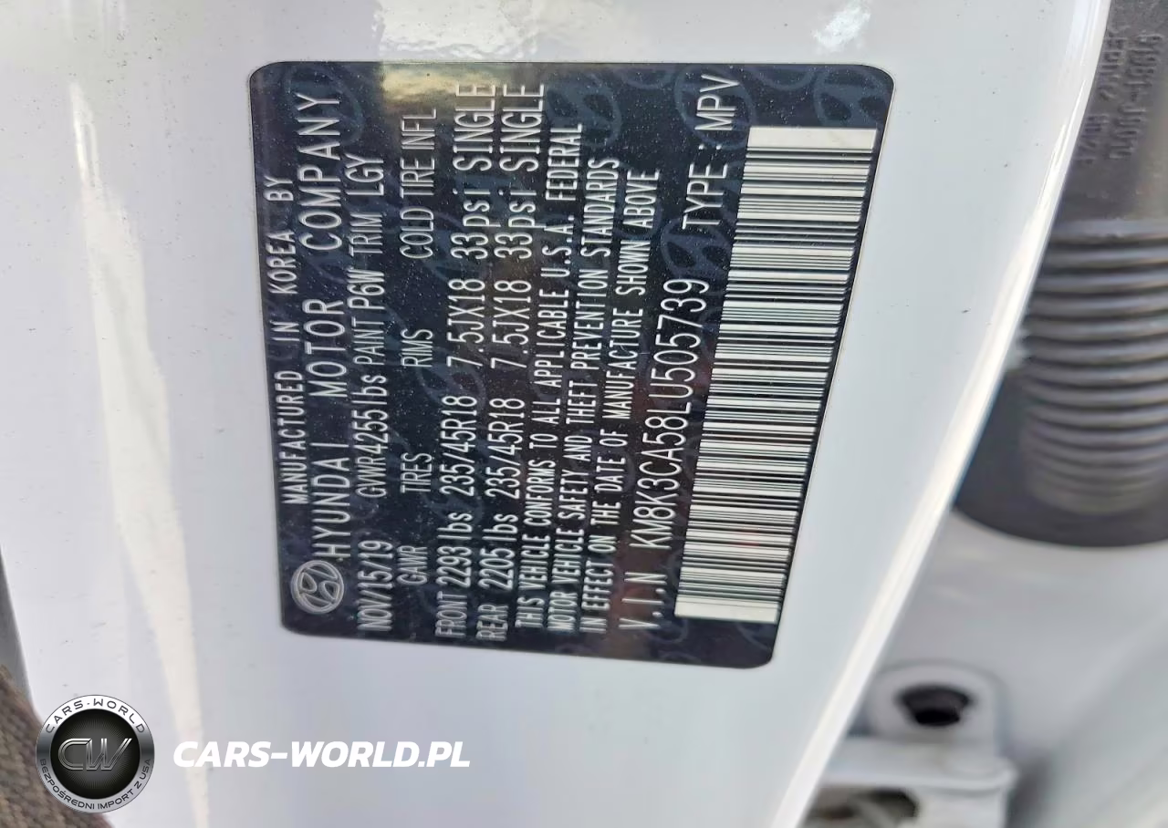 2020 Hyundai Kona Limited VIN:KM8K3CA58LU505739 - 13