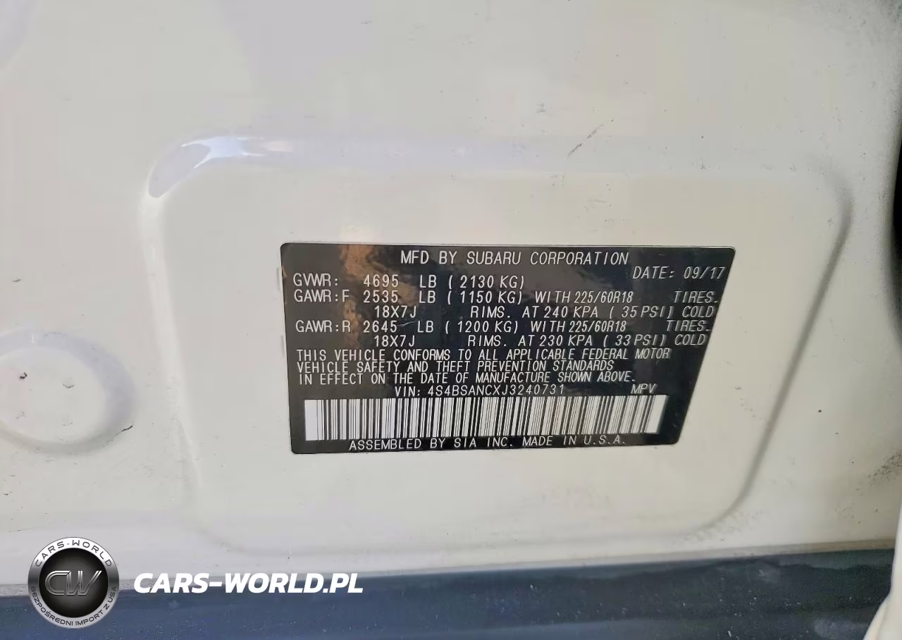 2018 Subaru Outback 2.5I Limited VIN:4S4BSANCXJ3240731 - 13