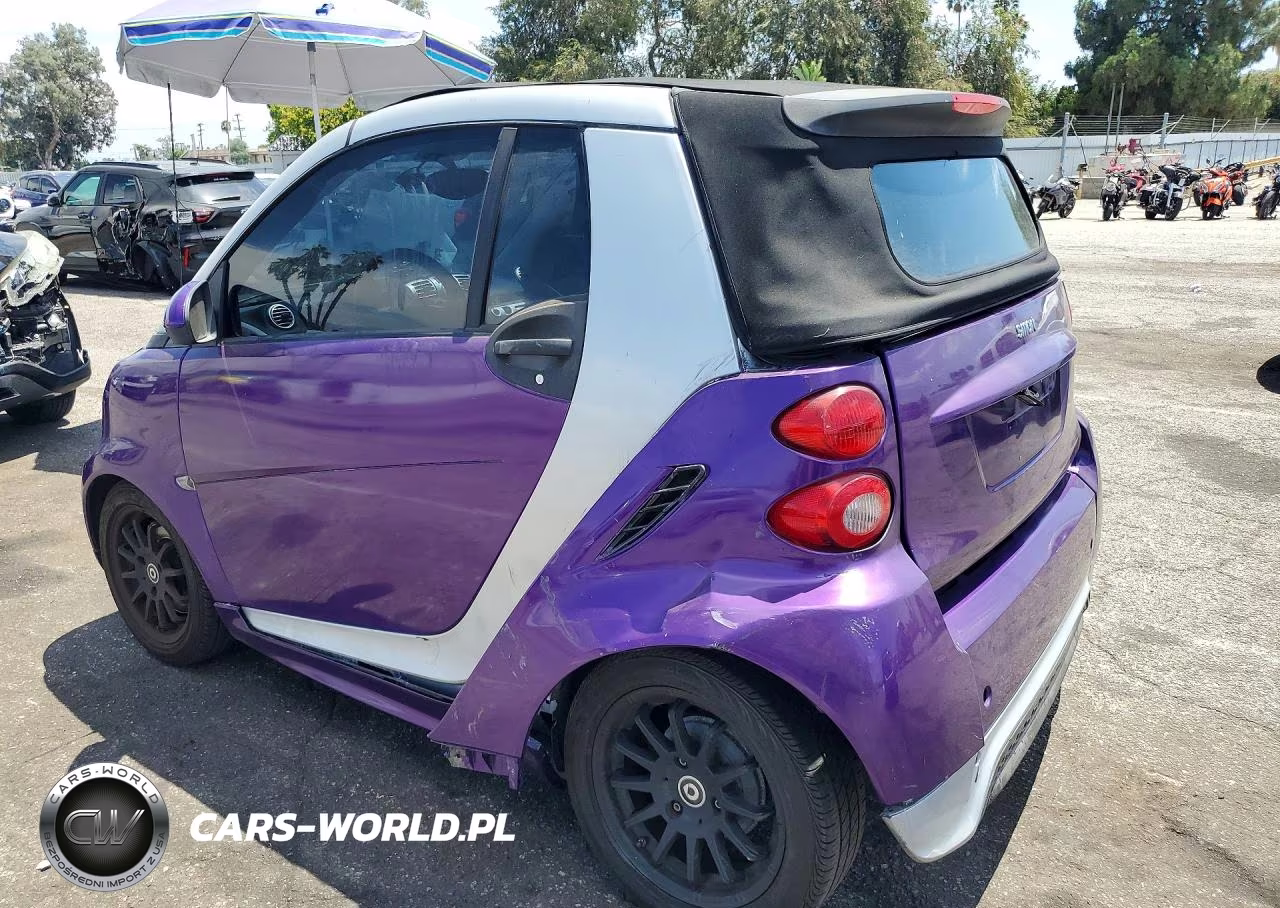 2013 Smart Fortwo Passion VIN:WMEEK3BA4DK596121 - 2