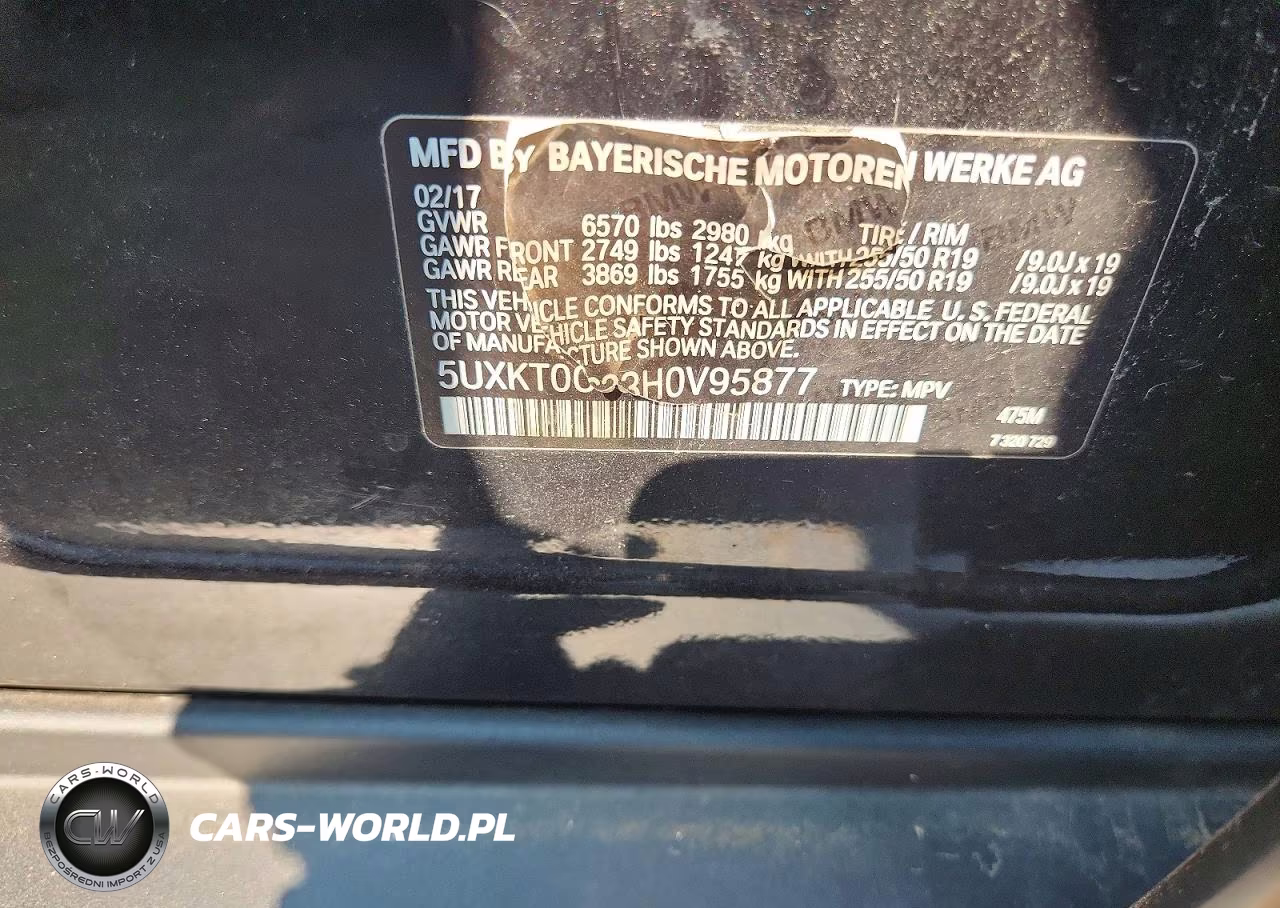 2017 BMW X5 Xdr40E VIN:5UXKT0C33H0V95877 - 14