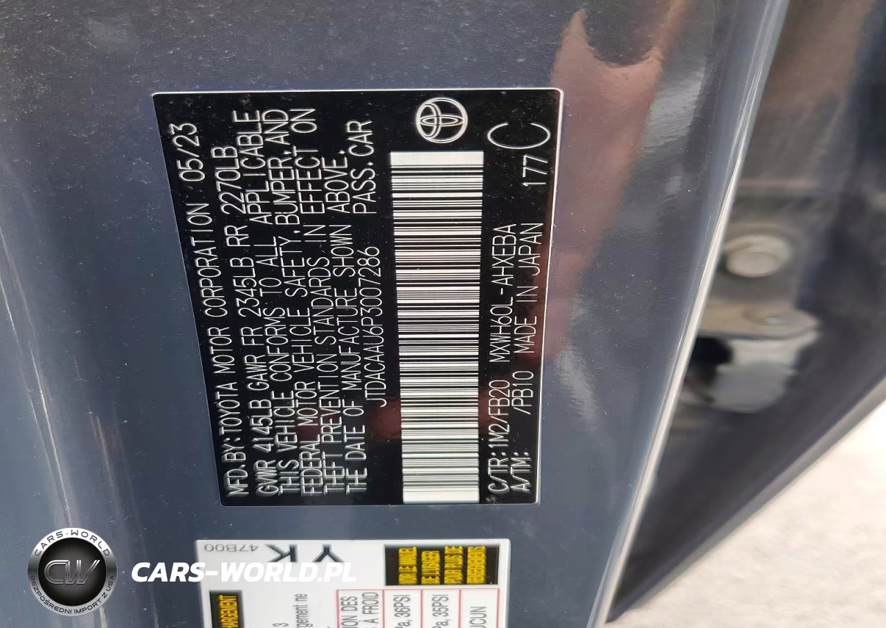 2023 Toyota Prius Le VIN:JTDACAAU6P3007286 - 13