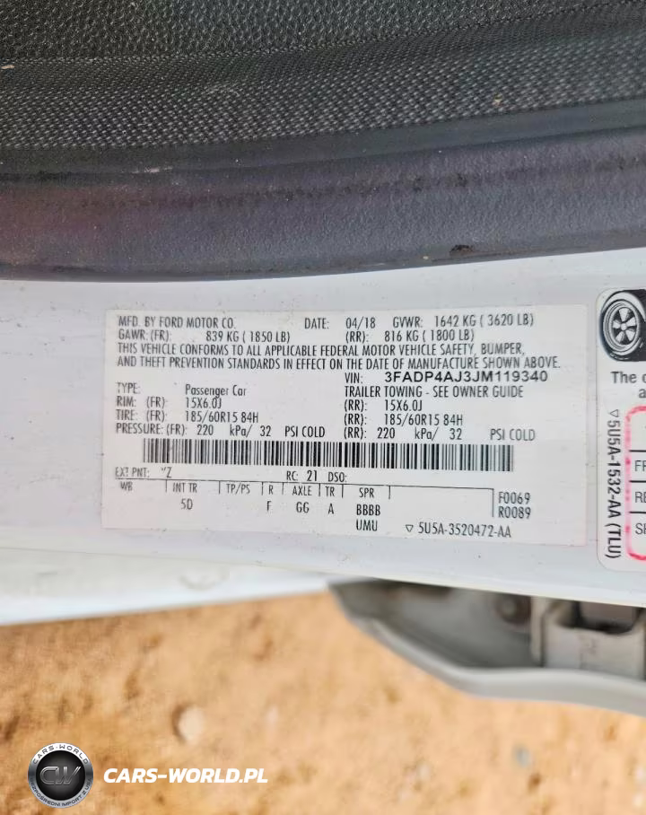 2018 Ford Fiesta S VIN:3FADP4AJ3JM119340 - 12