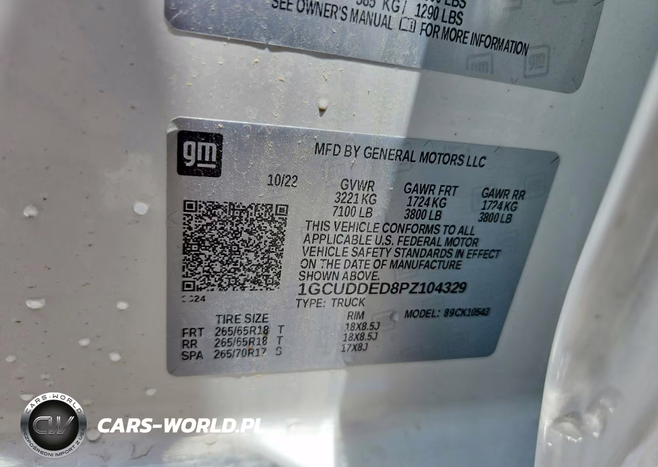 2023 Chevrolet Silverado K1500 Lt VIN:1GCUDDED8PZ104329 - 13
