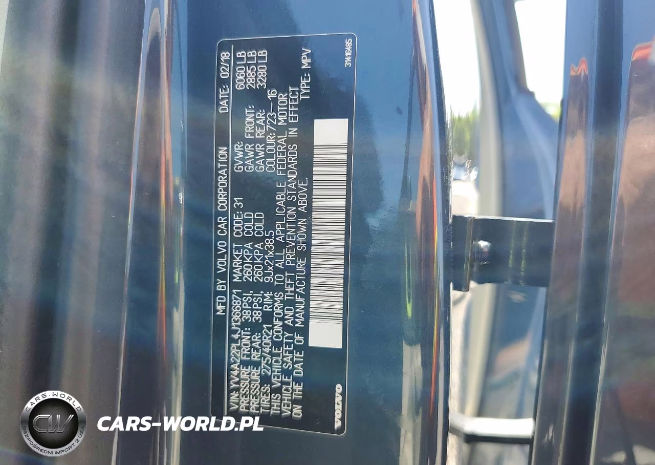 2018 Volvo Xc90 T6 VIN:YV4A22PL4J1366871 - 13