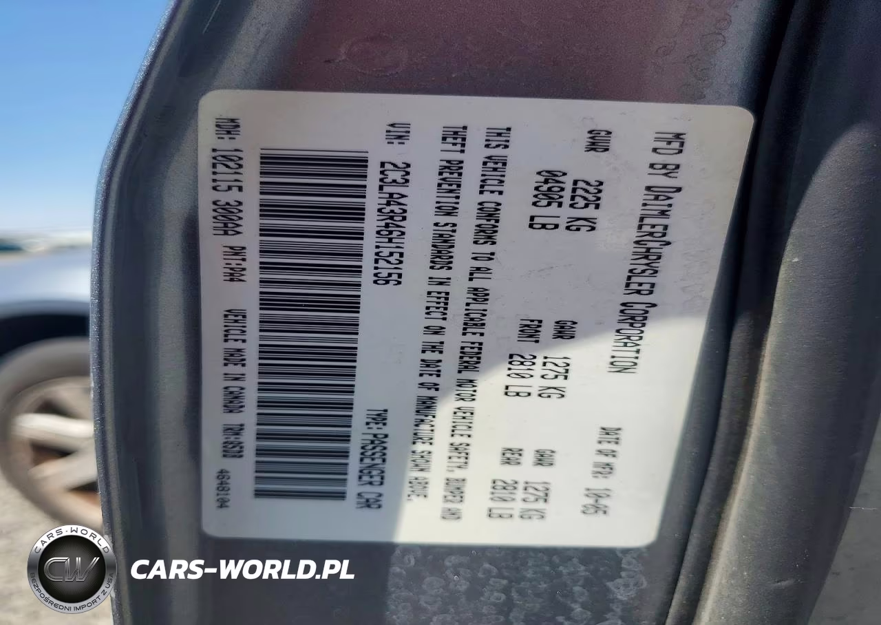 2006 Chrysler 300 VIN:2C3LA43R46H152156 - 13