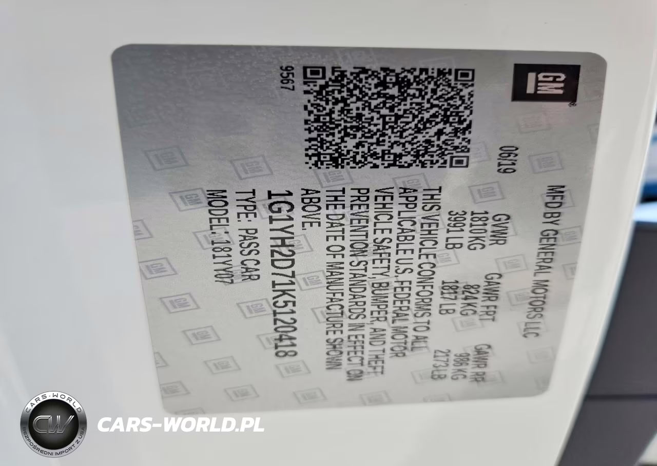 2019 Chevrolet Corvette Stingray Z51 1Lt VIN:1G1YH2D71K5120418 - 12