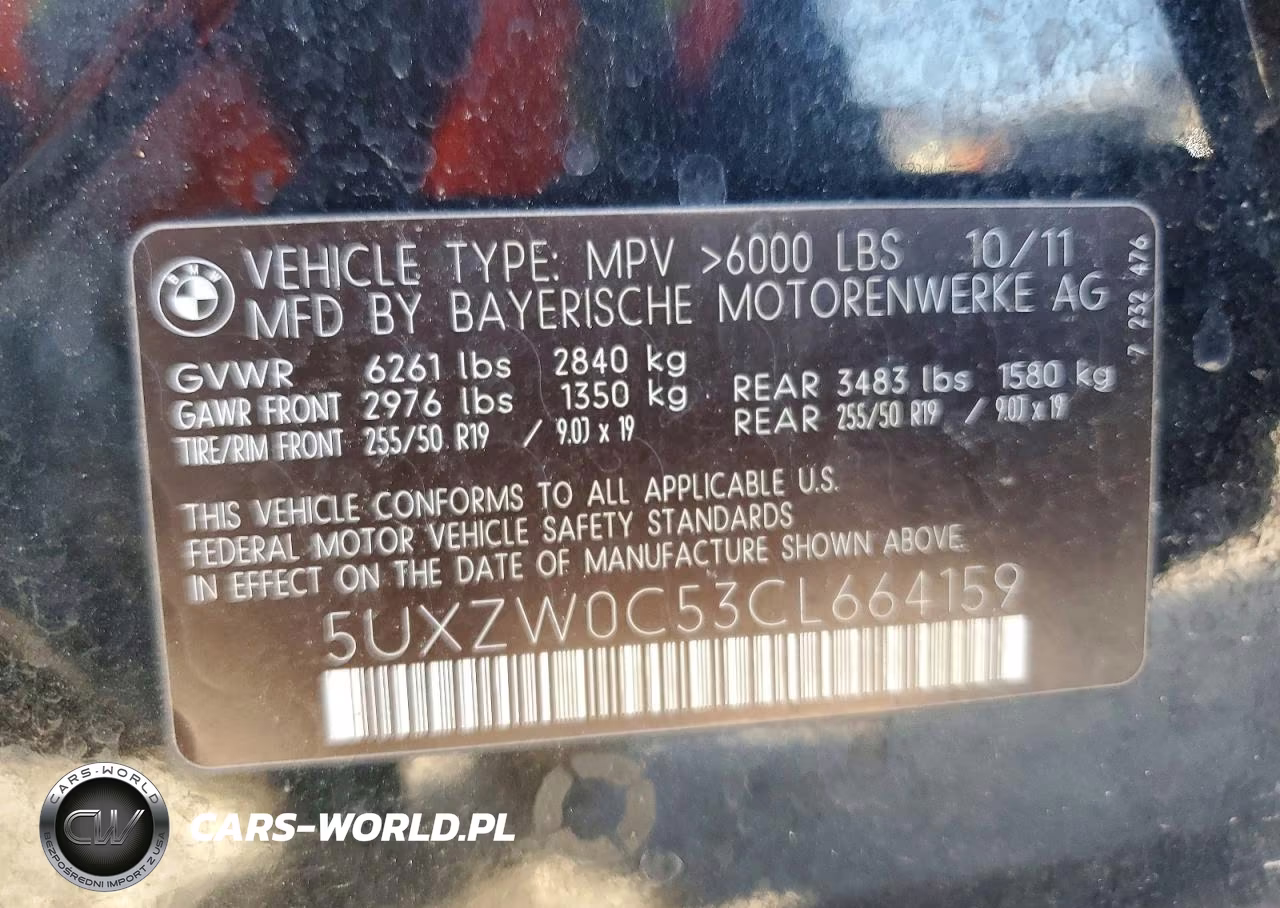 2012 BMW X5 xDrive35D VIN:5UXZW0C53CL664159 - 13