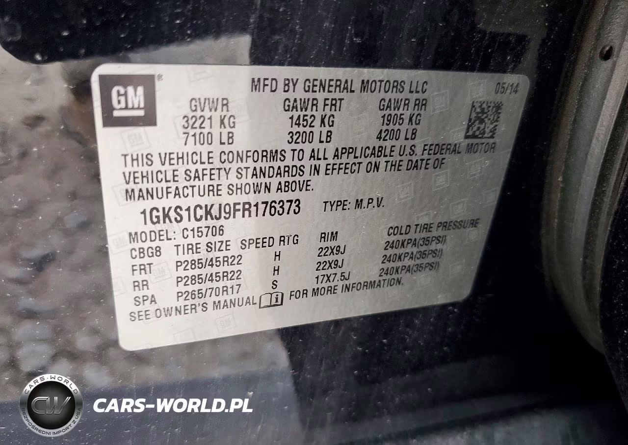 2015 GMC Yukon Denali VIN:1GKS1CKJ9FR176373 - 13