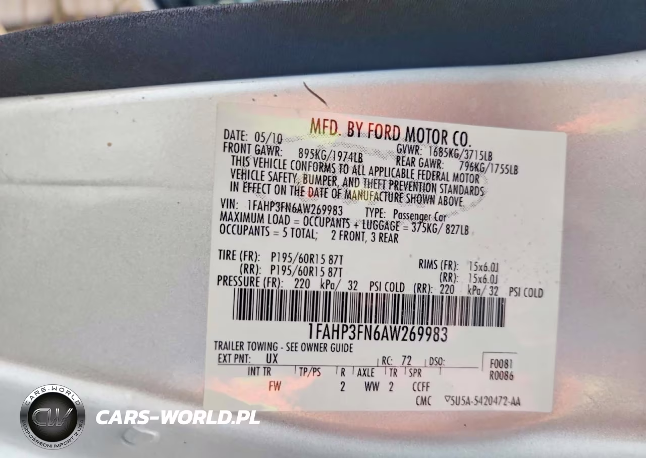 2010 Ford Focus Se VIN:1FAHP3FN6AW269983 - 12