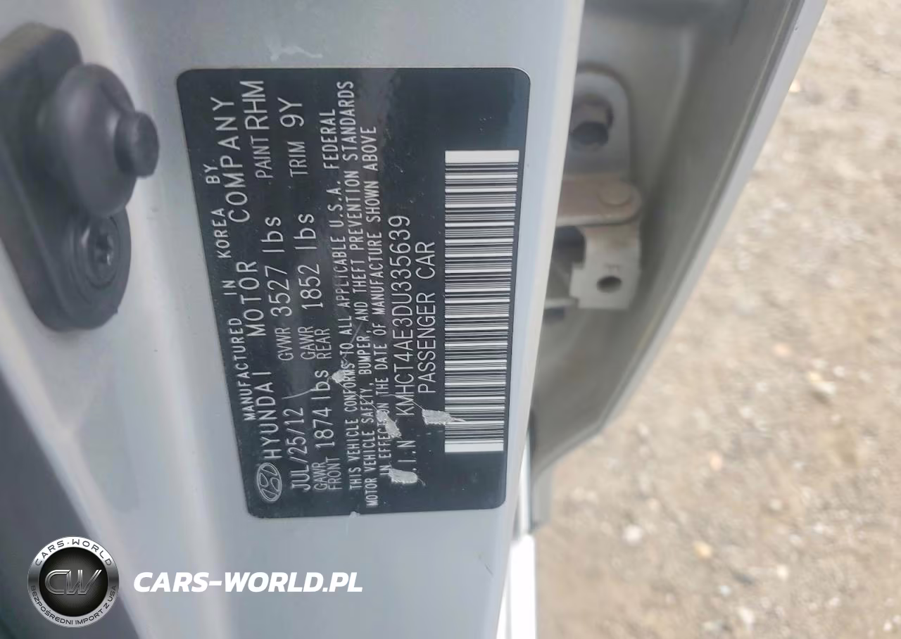 2013 Hyundai Accent Gls VIN:KMHCT4AE3DU335639 - 12