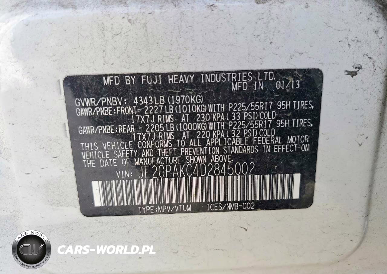 2013 Subaru Xv Crosstrek 2.0 Limited VIN:JF2GPAKC4D2845002 - 12