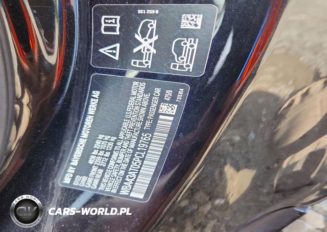 2023 BMW 430Xi VIN:WBA43AT05PCL19765 - 12