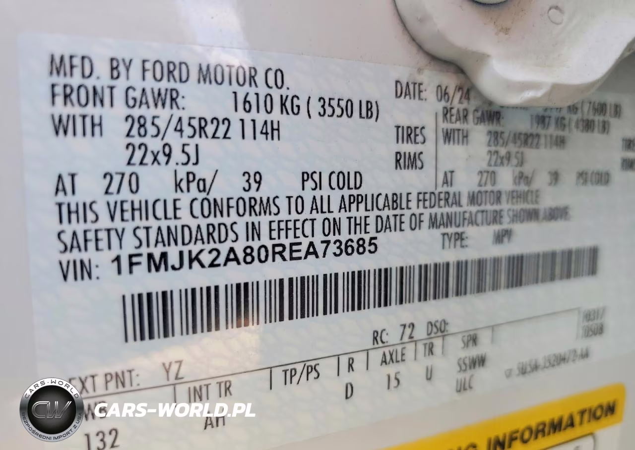 2024 Ford Expedition Max Limited VIN:1FMJK2A80REA73685 - 14