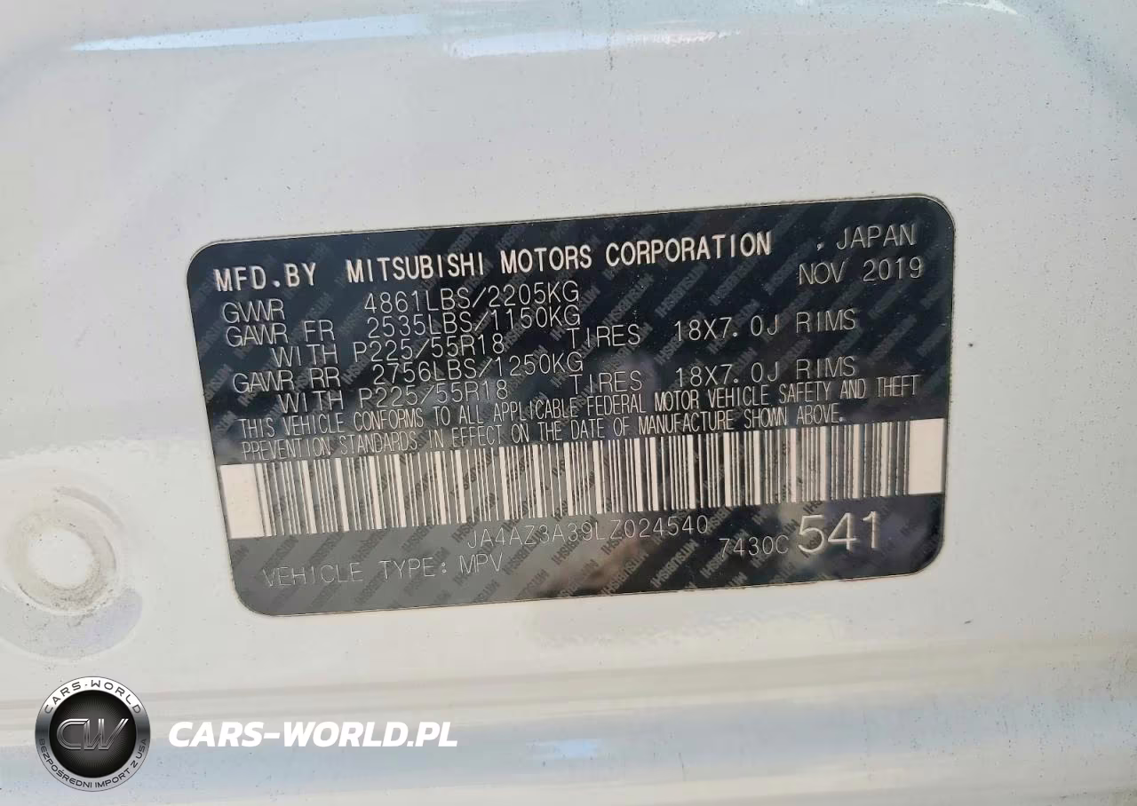 2020 Mitsubishi Outlander Se VIN:JA4AZ3A39LZ024540 - 14
