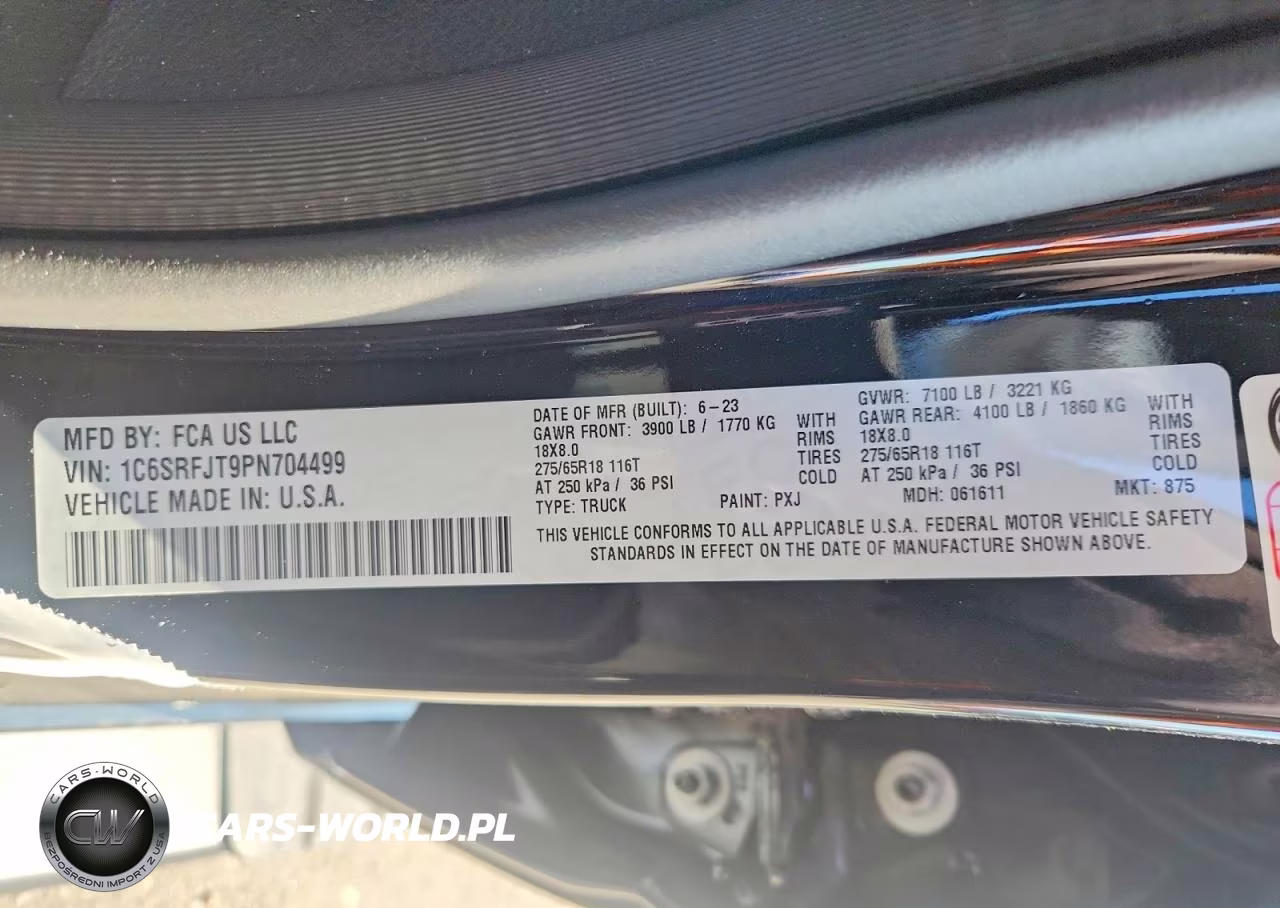 2023 Ram 1500 Laramie VIN:1C6SRFJT9PN704499 - 13