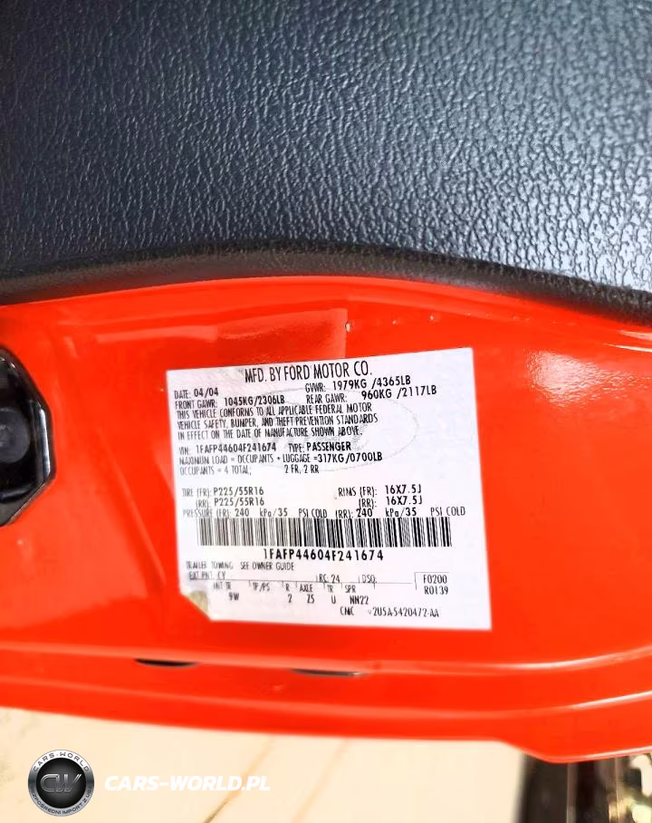 2004 Ford Mustang VIN:1FAFP44604F241674 - 12