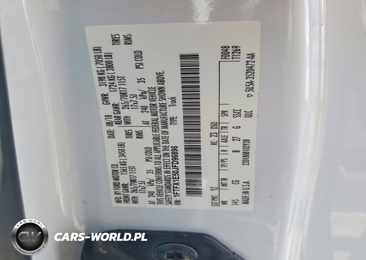 2018 Ford F150 Super Cab VIN:1FTFX1E50JFD96896 - 12