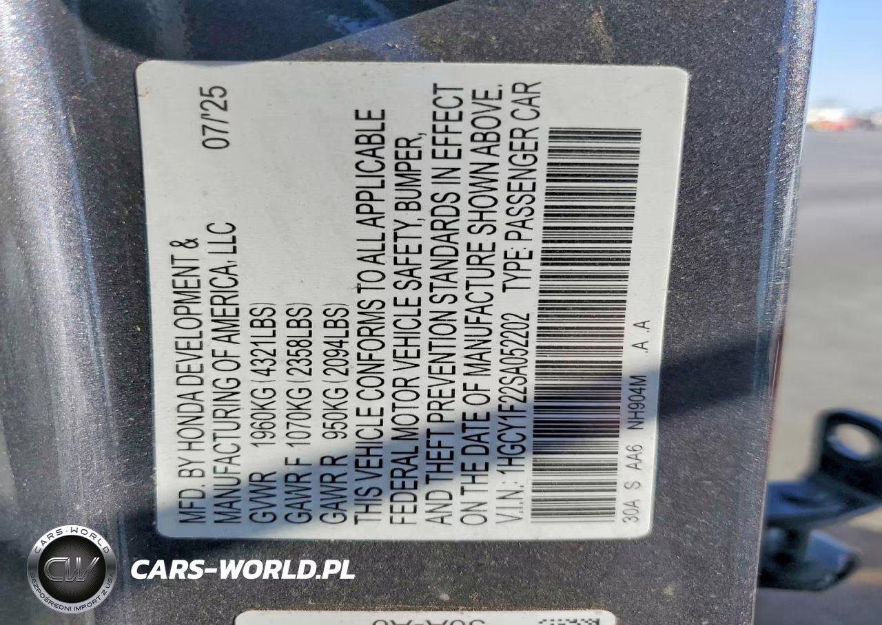 2025 Honda Accord Lx VIN:1HGCY1F22SA052202 - 12