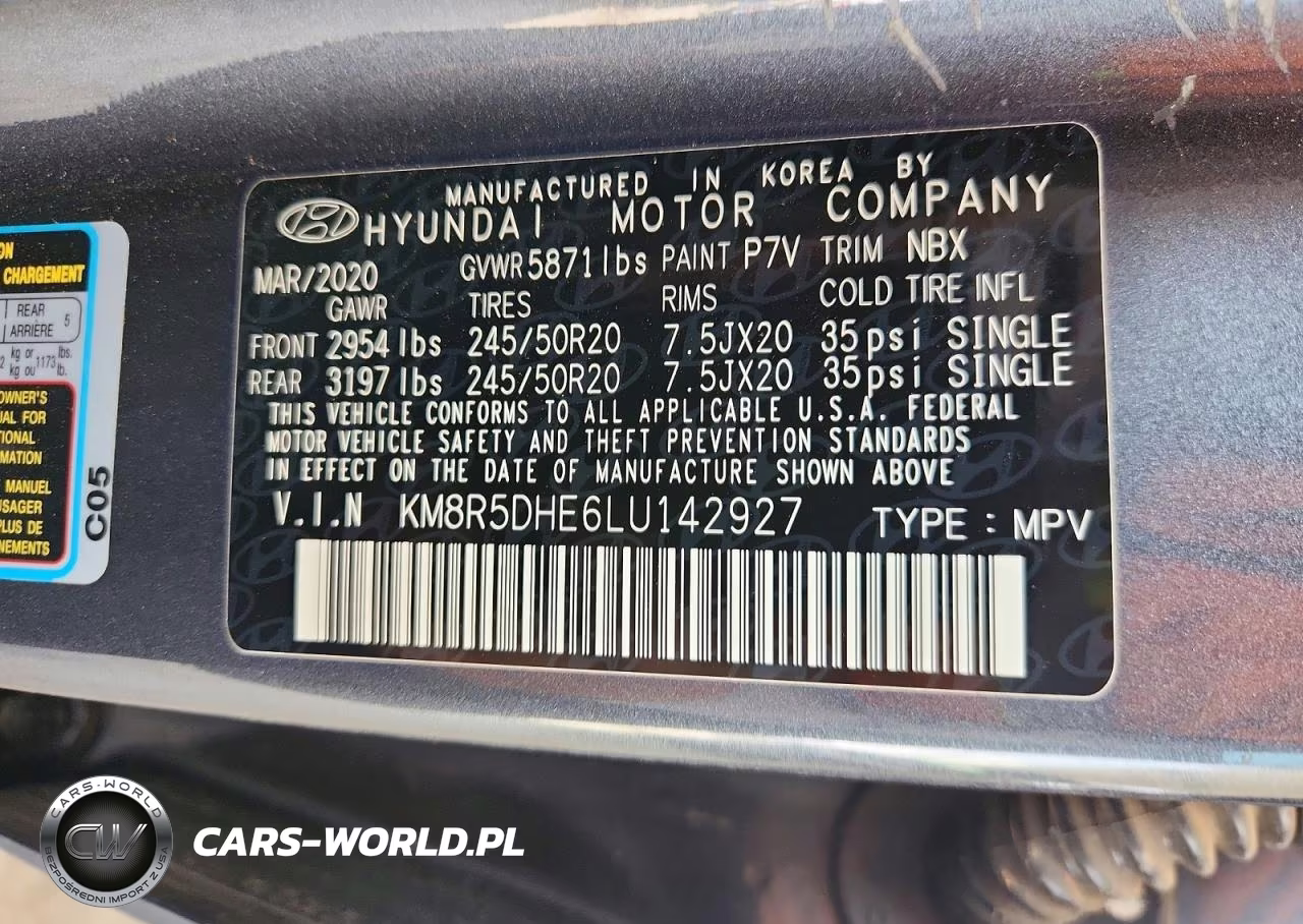 2020 Hyundai Palisade Limited VIN:KM8R5DHE6LU142927 - 13