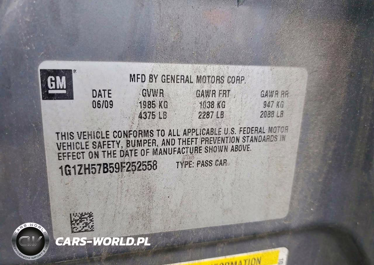 2009 Chevrolet Malibu 1Lt VIN:1G1ZH57B59F252558 - 12