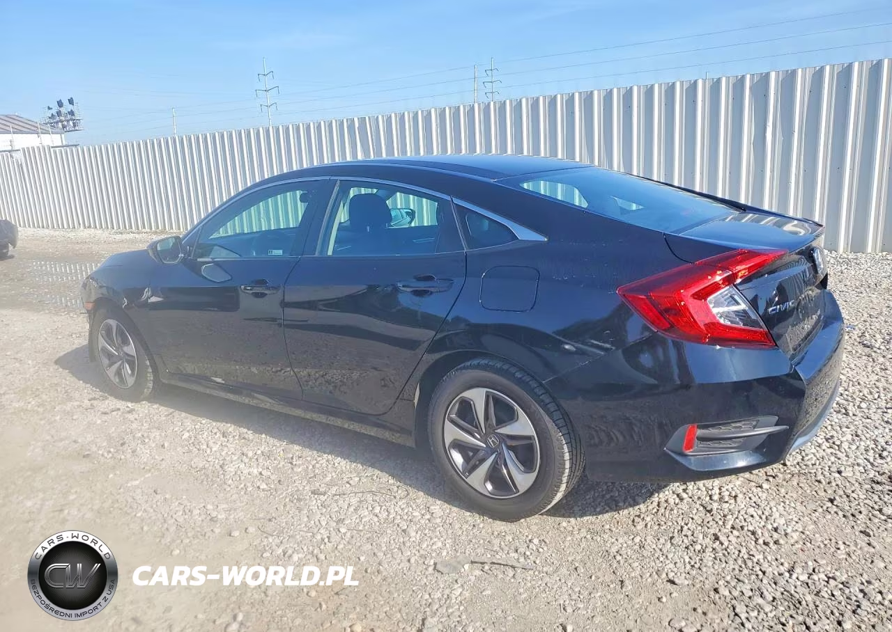 2019 Honda Civic Lx VIN:19XFC2F61KE010555 - 2