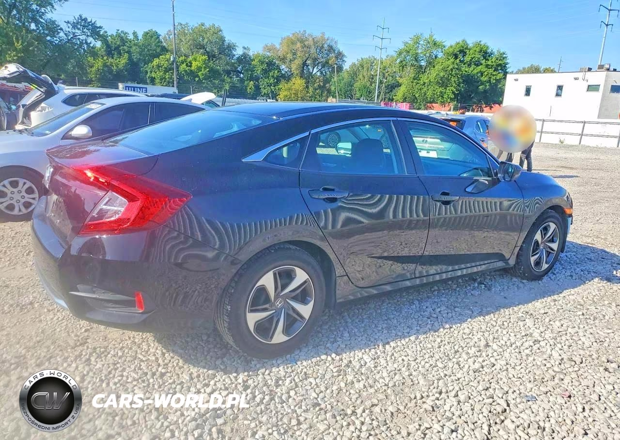 2019 Honda Civic Lx VIN:19XFC2F61KE010555 - 3