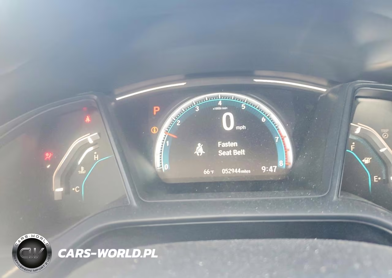 2019 Honda Civic Lx VIN:19XFC2F61KE010555 - 9