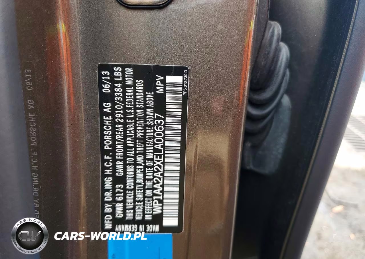 2014 Porsche Cayenne VIN:WP1AA2A2XELA00637 - 13