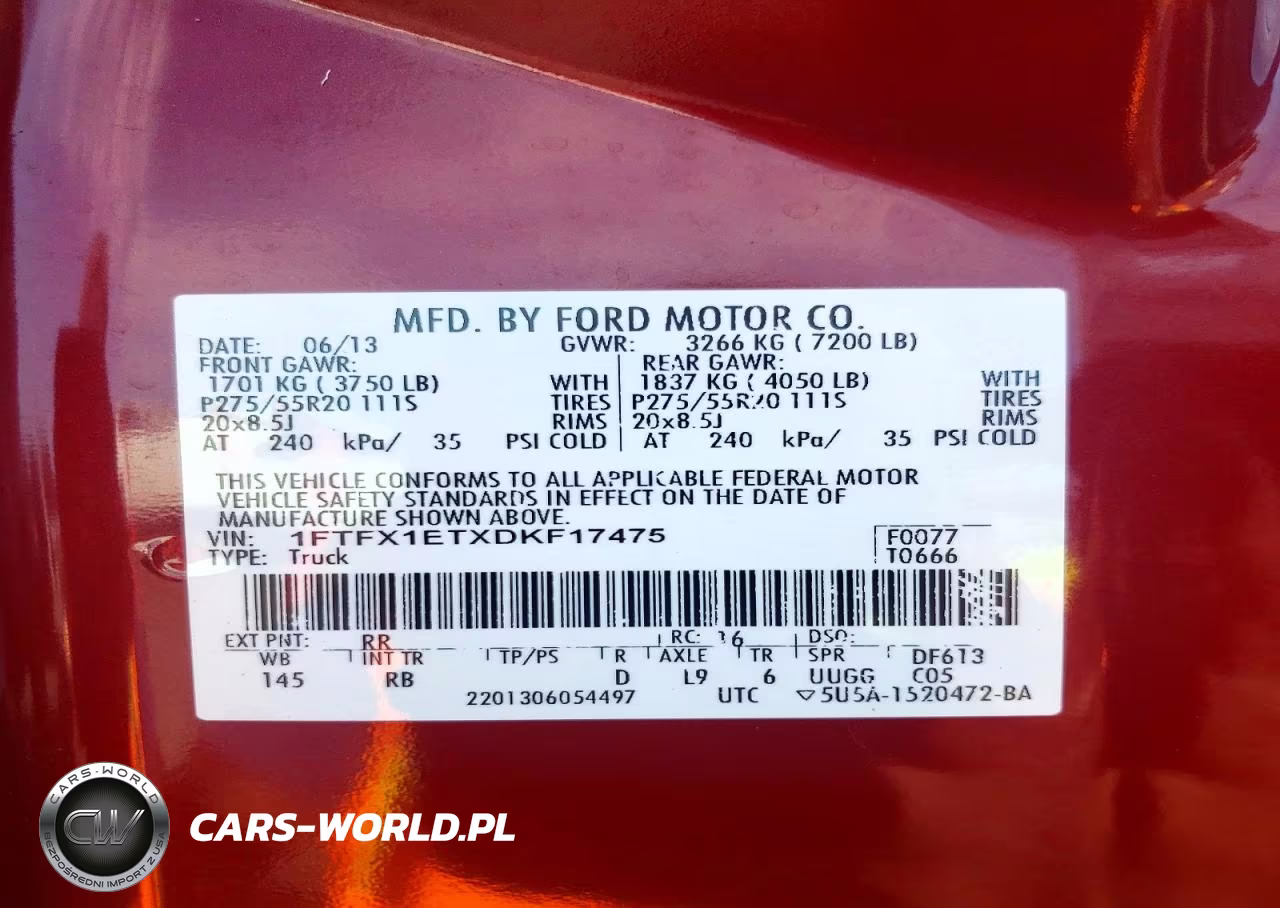 2013 Ford F150 Super Cab VIN:1FTFX1ETXDKF17475 - 12